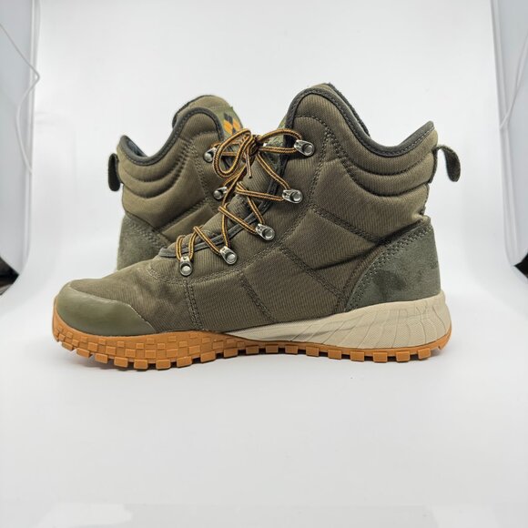 Columbia Boots Men Size 11 Green Fairbanks Omni-Heat Snow Boot High Waterproof - Picture 6 of 9